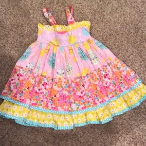 Jelly the pug Easter dress. Ties in the back